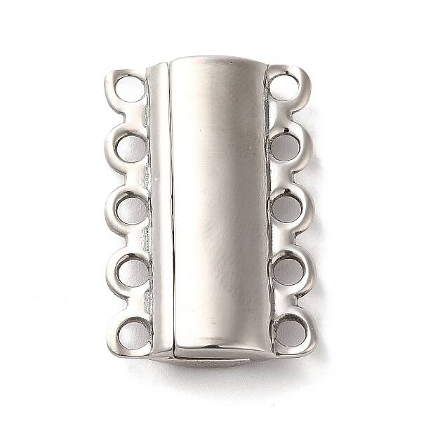 Non-Tarnish 304 Stainless Steel Multi-Strand Magnetic Slide Clasps
