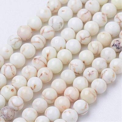 Natural Magnesite Bead Strands
