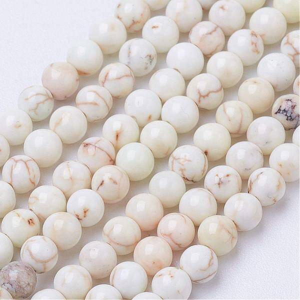 Natural Magnesite Bead Strands