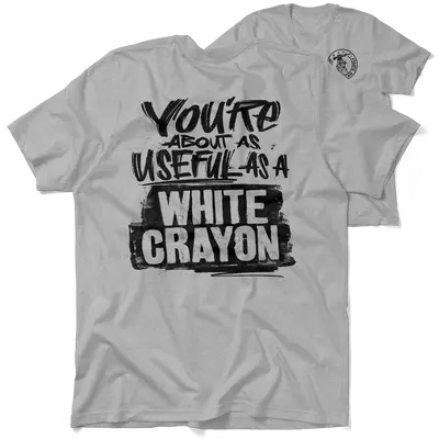 White Crayon - Heather Gray T-Shirt