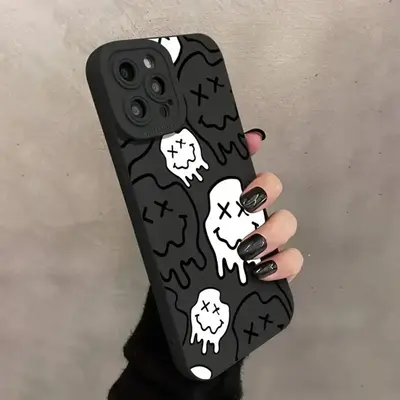 Creative Skull Pattern Phone Case, Shockproof Decorative Phone Protector Cover, Phone Accessories Compatible With iPhone 11 1...