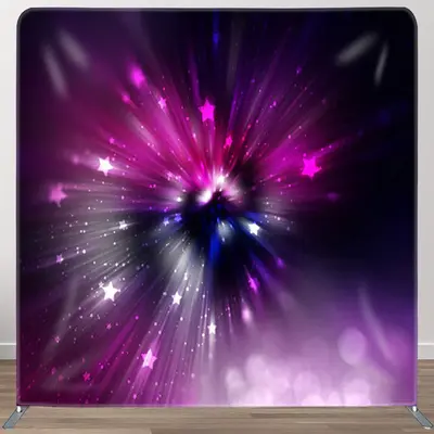 Aperturee Fantasy Purple Star Strike Bokeh Party Backdrop Decor - Aperturee
