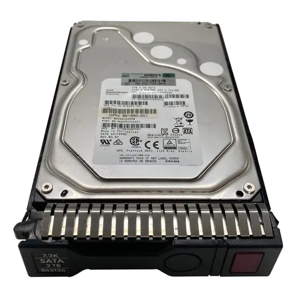 862126-001 HP 2TB 6Gb/s SATA 7200 3.5-Inch Hard Drive
