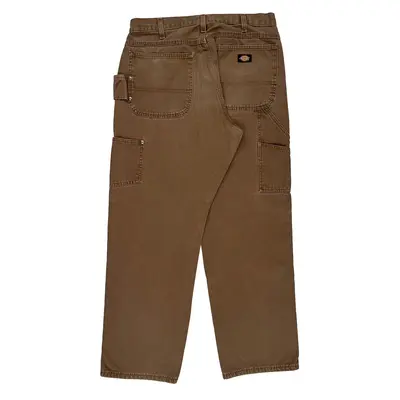 Dickies Carpenter Trousers - 34W 30L Brown Cotton | Size: 34″ waist