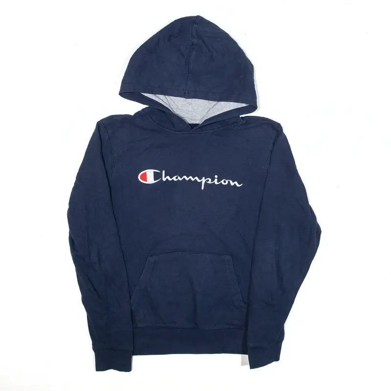 CHAMPION Sports Hoodie Blue Pullover Boys XL