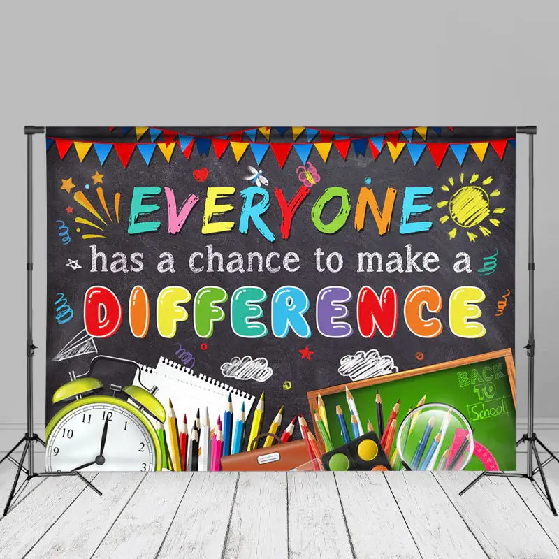Classroom Teacher Welcome Back To School Backdrop - Aperturee
