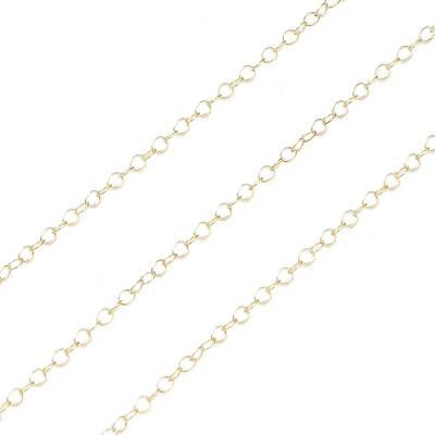 Yellow Gold Filled Cable Chains