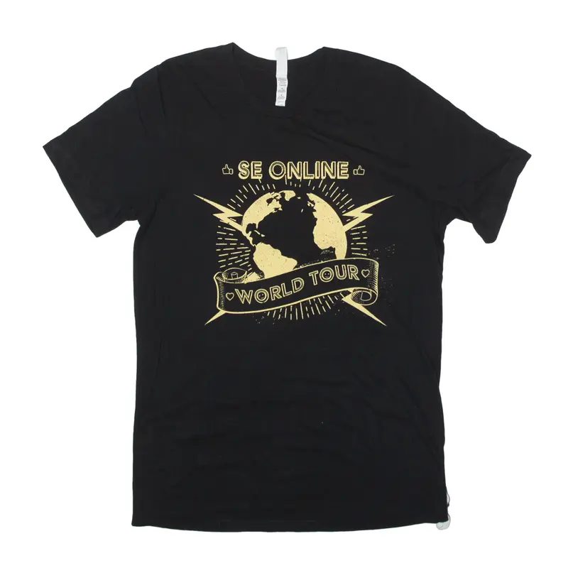 CANVAS SE Online World Tour T-Shirt Black Short Sleeve Mens M