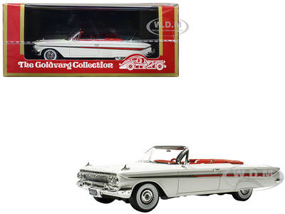 1961 Chevrolet Impala Convertible White with Red Interior Limited Edition to 240 pieces Worldwide 1/43 Model Car by Goldvarg ...