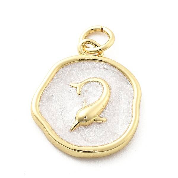 Ocean Theme Brass Enamel Pendants