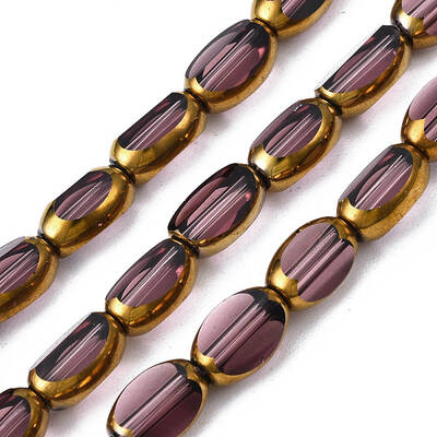 Electroplate Glass Beads Strands
