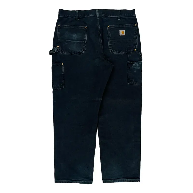 Workwear Carhartt Double Knee Carpenter Jeans - 35W 28L Dark Wash Denim | Size: 35″ waist