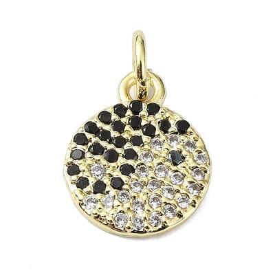 Brass Micro Pave Colorful Cubic Zirconia Pendant