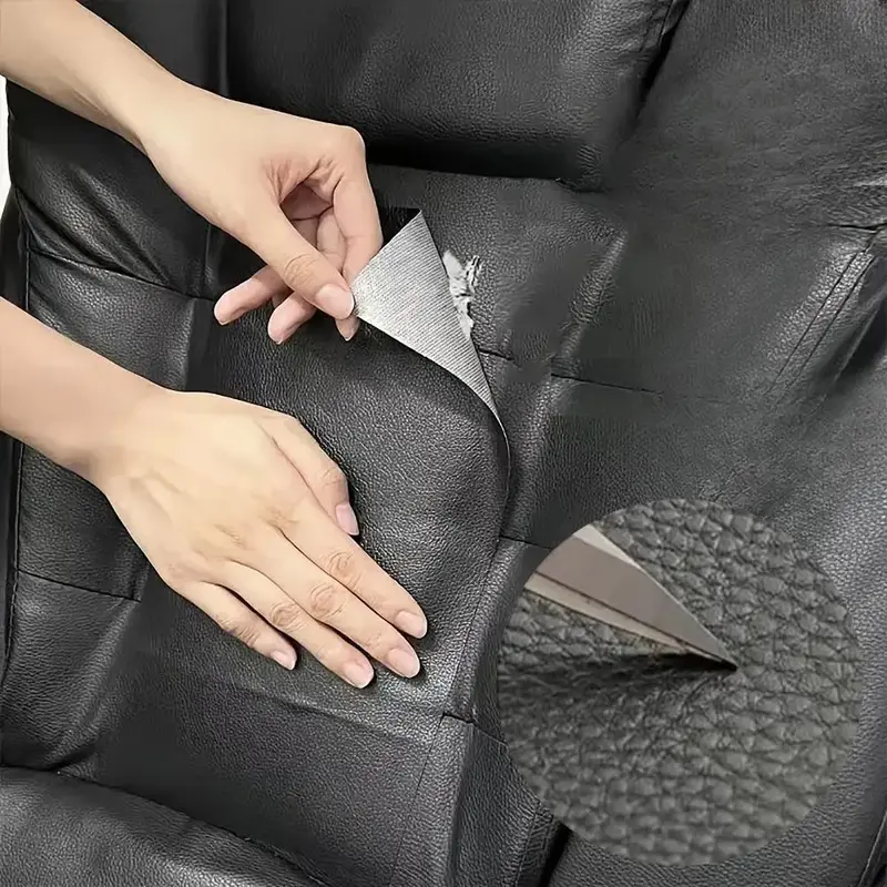 Self-adhesive Leather Repair Tape, 5 Counts Easy Cut & Apply Leather Repair Patch, Furniture & Car Seat Restoration Tape