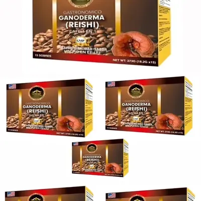 SPECIAL! 6 boxes of Ganoderma Coffee - Unique Blend of Coffee & Ganoderma Lucidum Extract - 18 Robes - Refreshing Beverage - ...