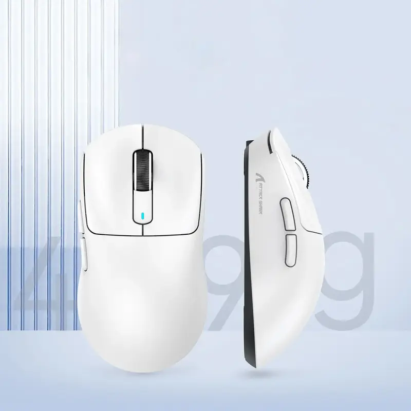 Attack Shark X3 Wireless Gaming Mouse with Anti-slip Sticker, Rechargeable 3 Modes Wireless Mouse, Lightweight Mouse for Gami...