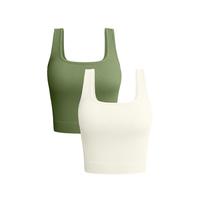 OQQ Women's Ribbed Seamless Tank Tops for Yoga and Exercise