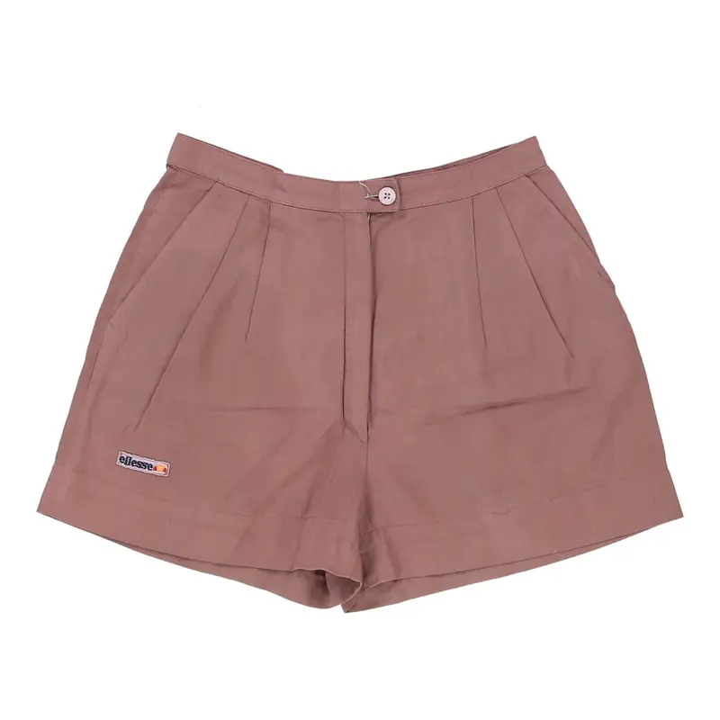 Ellesse Shorts - 28W UK 10 Pink Polyester Blend
