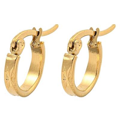 PVD Vacuum Plating 202 Stainless Steel Hoop Earring