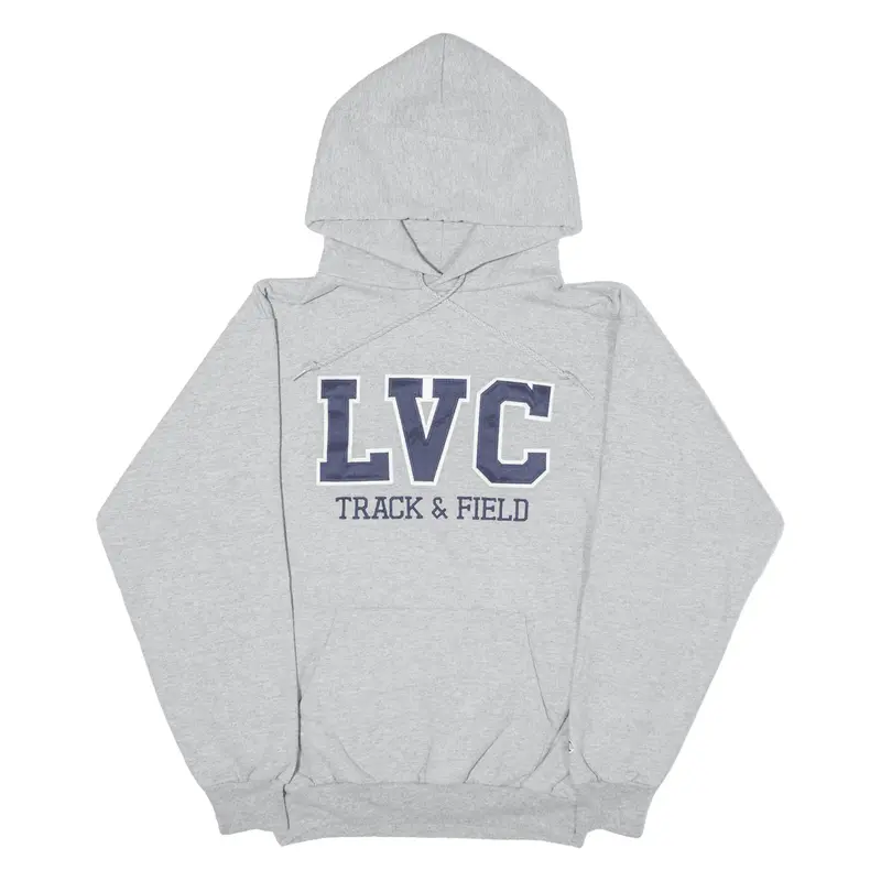 CHAMPION LVC Track & Field Hoodie Grey Pullover Mens S