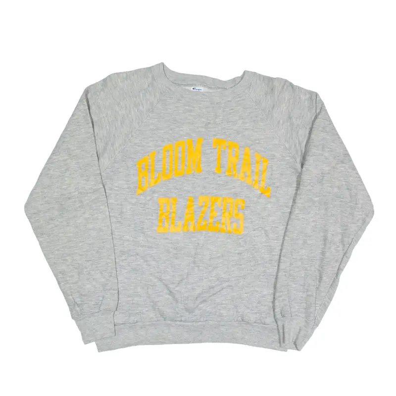 CHAMPION Bloom Trail Blazers Sweatshirt Grey Womens L