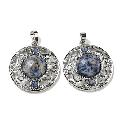 Natural Blue Spot Jasper Pendants