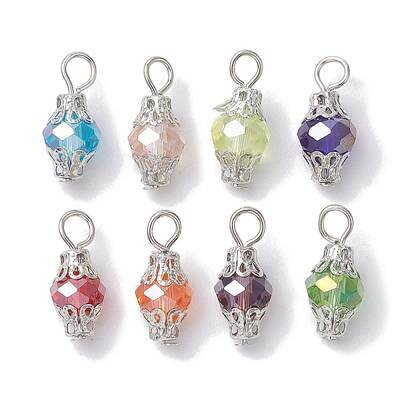 Electroplate Glass Pendants
