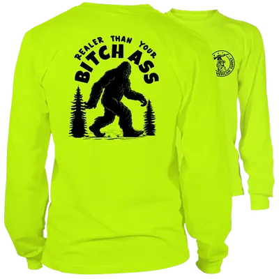 Realer Than You - Long Sleeve Safety Hi-Vis T-Shirt