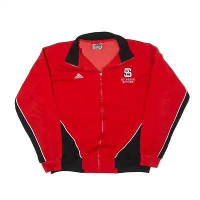 ADIDAS NC State Soccer Wolfpack Jacket Red USA Track Mens XL