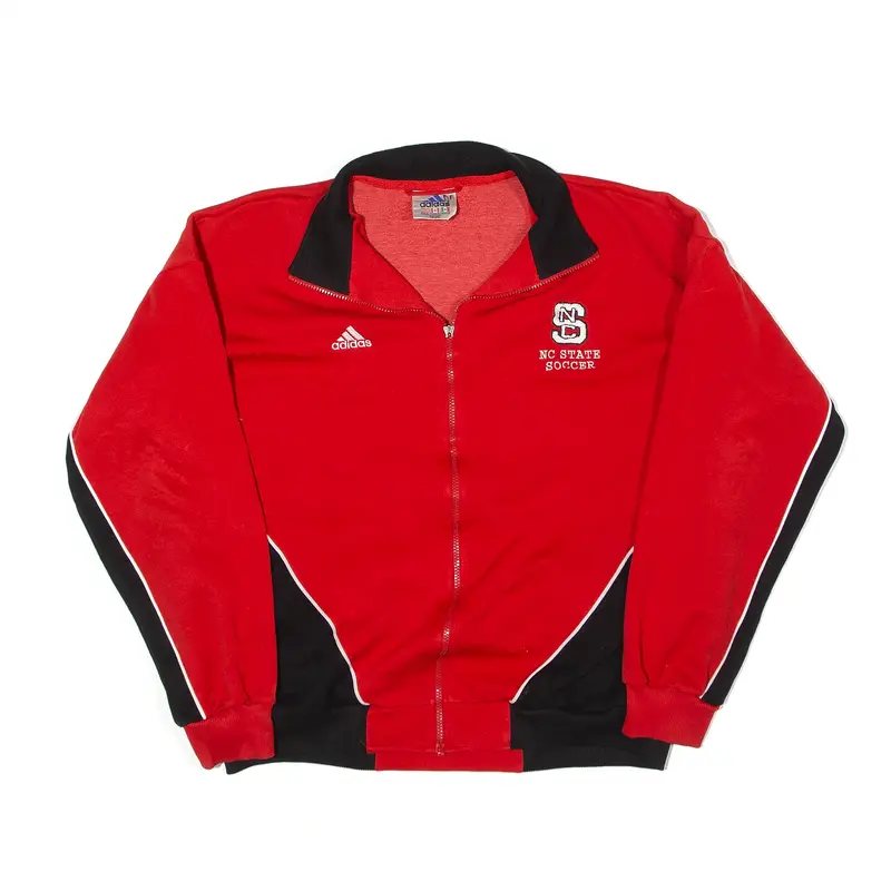ADIDAS NC State Soccer Wolfpack Jacket Red USA Track Mens XL
