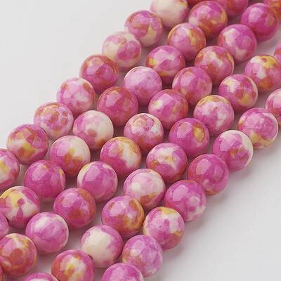 Natural Ocean White Jade Bead Strands