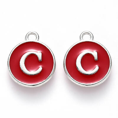 Platinum Plated Alloy Enamel Charms