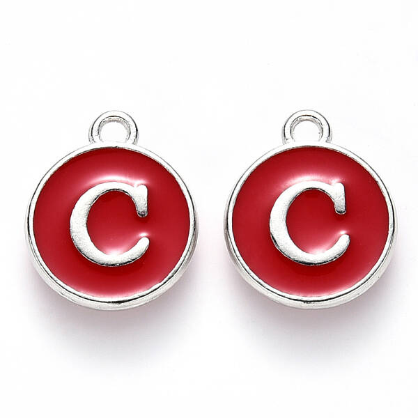 Platinum Plated Alloy Enamel Charms