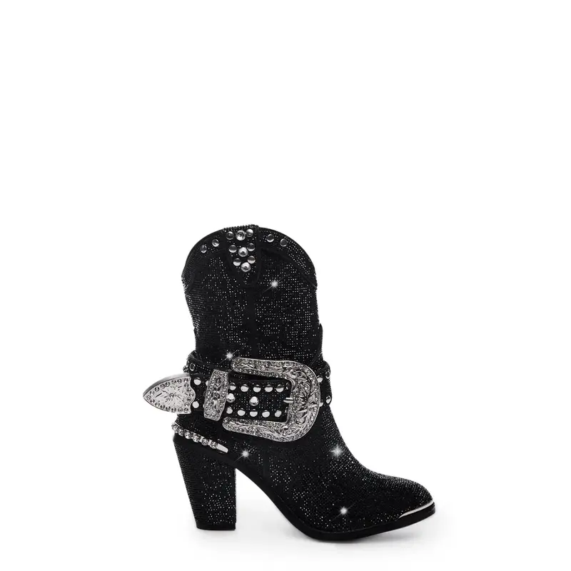 Sheriff Shine Cowboy Boots - Black
