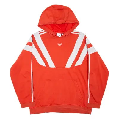 ADIDAS Mens Red Hoodie L