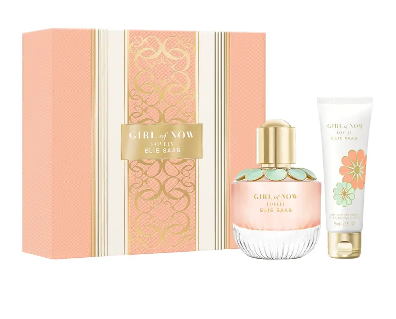 Set Elie Saab: Girl Of Now Lovely, Eau De Parfum, For Women, 50 ml + Girl Of Now Lovely, Moisturizing, Body Lotion, Body, 75 ...