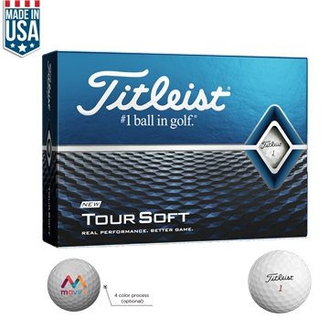 3 Customized Titleist Tour Soft Golf Ball - Pro Performance