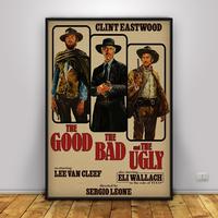 Custom The Good, the Bad and the Ugly Poster Wall Art, Movie Poster Home Decor Picture Painting Modern Home Living Room Decor...