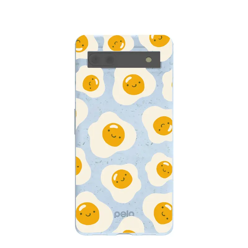 Powder Blue Sunny Side Up Google Pixel 6a Case