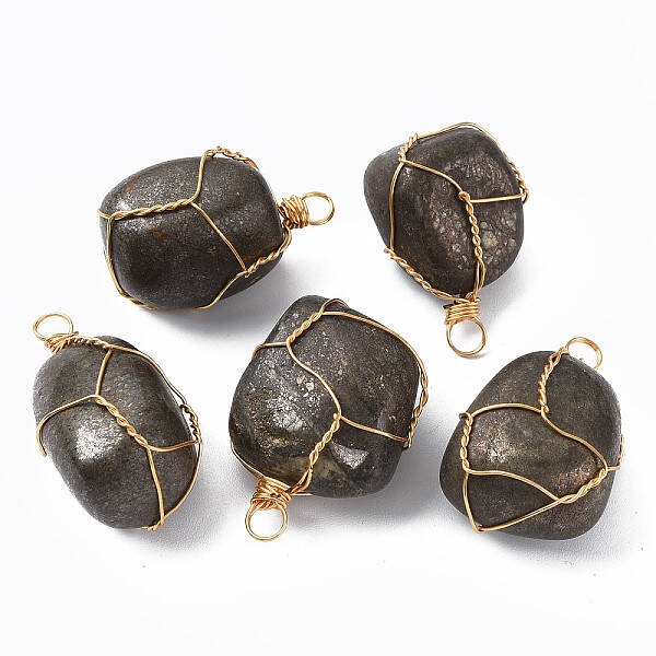Natural Chalcopyrite Pendants