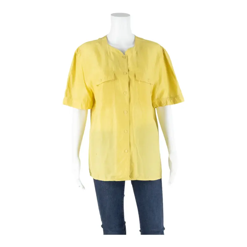 Womens Blouse Yellow UK 12