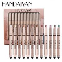 Long Lasting Eyeshadow Pen Set, 12pcs/set Shimmering & Matte Eyeshadow Stick, High Pigmented Eye Shadow Pen, Colorful Eye Mak...