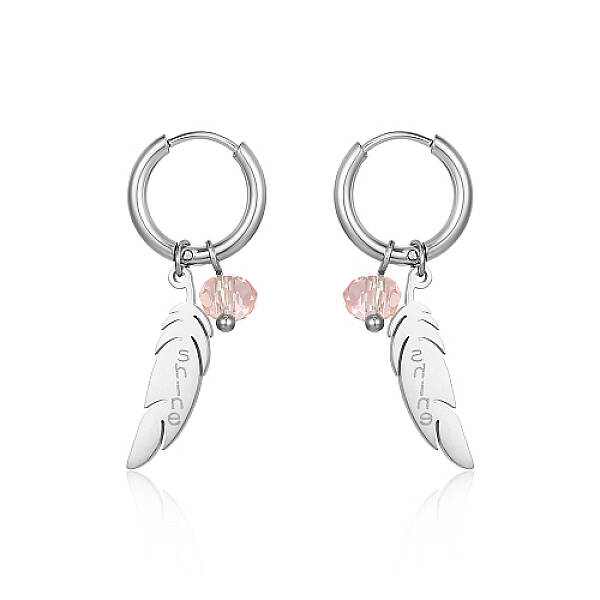 Tarnish Resistant 304 Stainless Steel Dangle Hoop Earrings