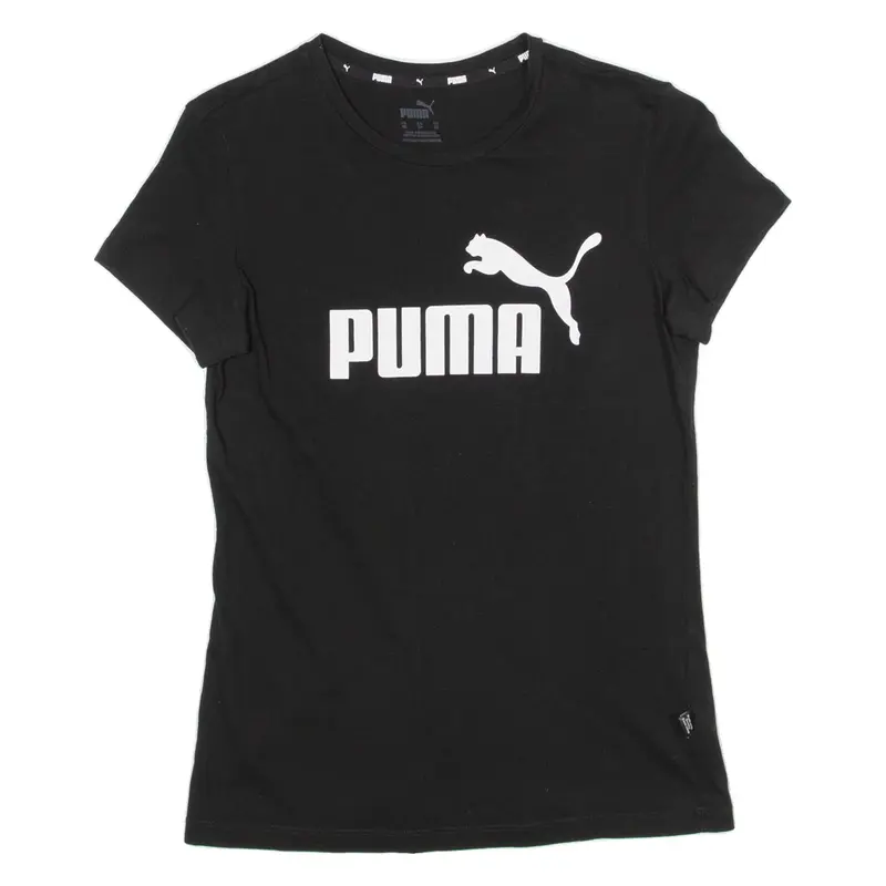PUMA Womens T-Shirt Black XS