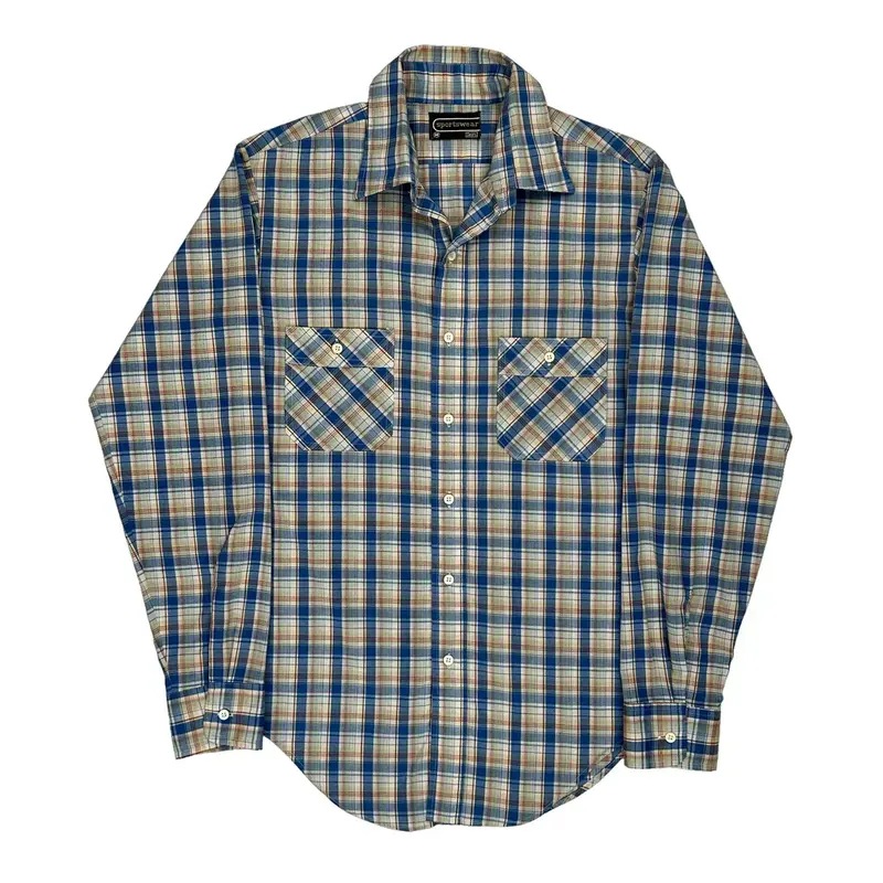 Sears Checked Shirt - Medium Multicoloured Cotton