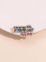 Cartoon Slogan Enameled Pin Brooch, Durable Metal Pins, Fashion Brooch for Party, Daily Clothing Decor, Trendy All-match & Ex...
