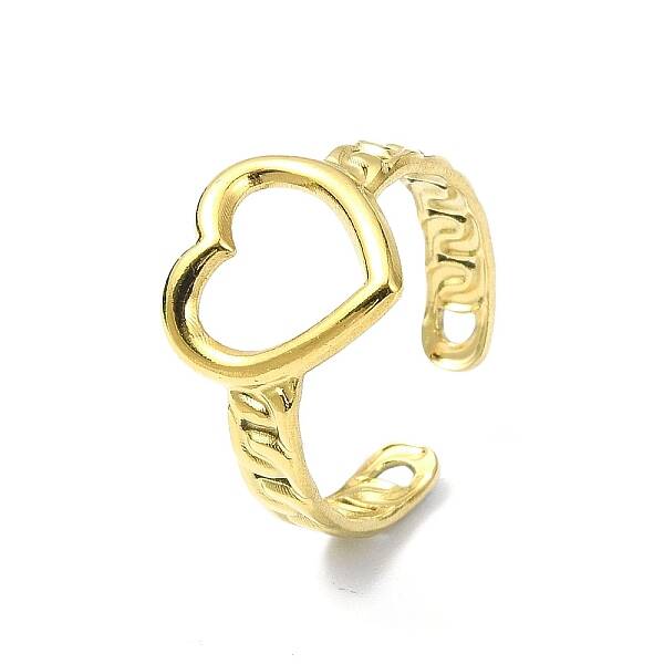 Ion Plating(IP) 304 Stainless Steel Open Cuff Ring
