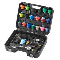 VEVOR 28 pcs Universal Radiator Pressure Tester Kit, Coolant Pressure Tester Kit with Manual Pump and Color-Coded Test Caps, ...