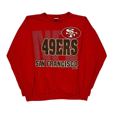 San Francisco 49Ers Bulletin Nfl Sweatshirt - XL Red Cotton Blend | Size: x-large