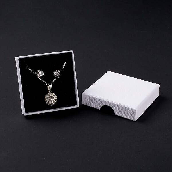 Paper with Sponge Mat Necklace Boxes